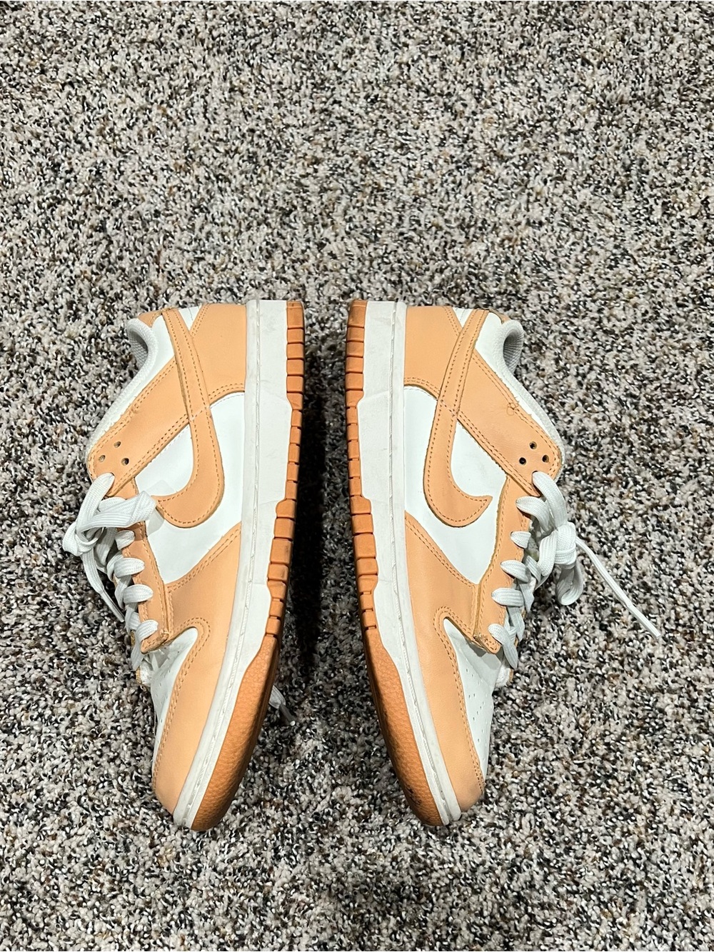 Women’s tan Nike dunks